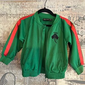 Mini Rodini Vibrant Green Kids Jacket